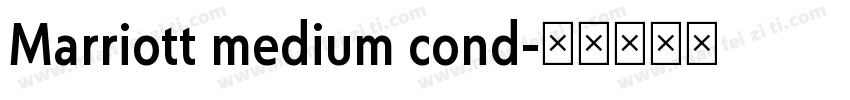 Marriott medium cond字体转换